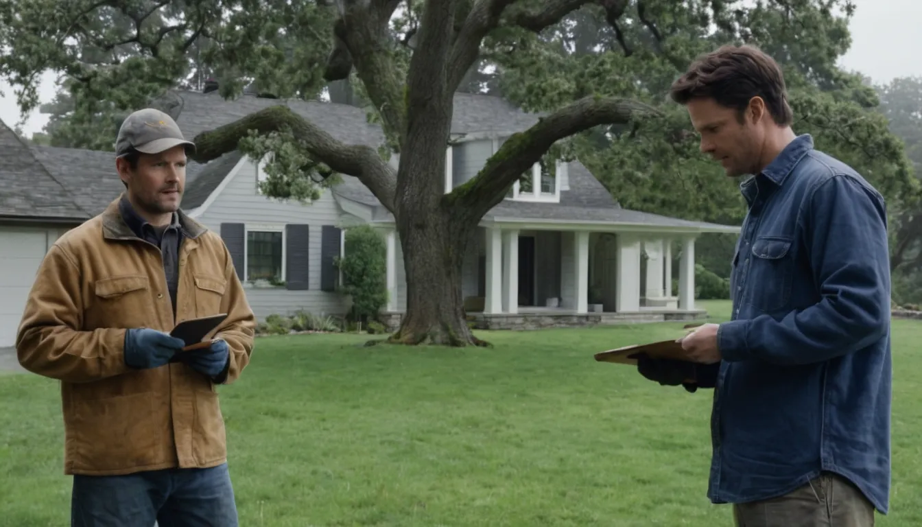 A homeowner reviewing a written tree quote with a local provider in Clifton